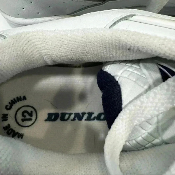 NEW DUNLOP Men’s Leather Low Court Sneakers White Size 12 NEW main image 9